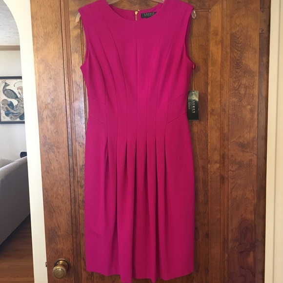 ralph lauren hot pink dress